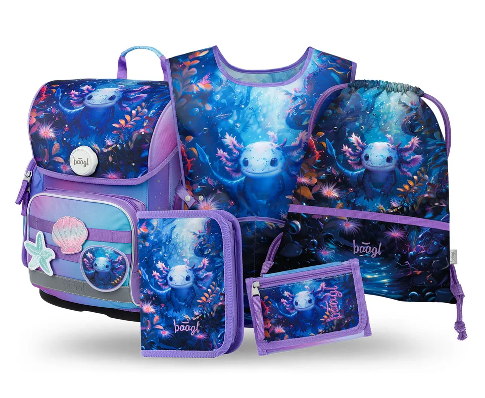 baagl-ergo-axolotl-ii-set-scolaire-3-pi-ces-fille image 1
