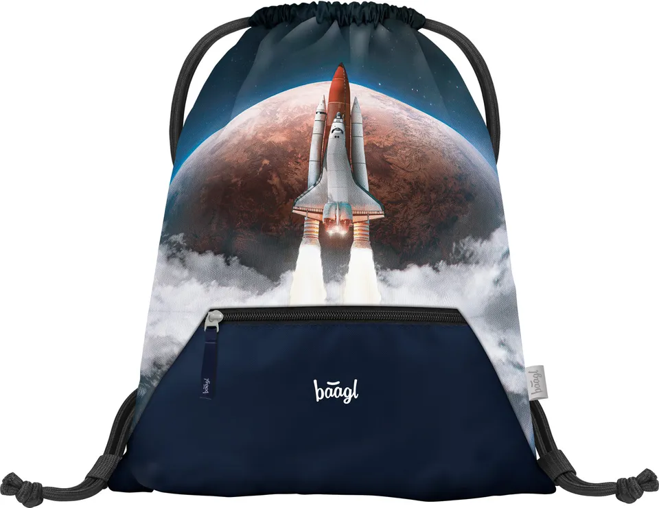 baagl-space-shuttle-sac-gym-enfant-poche-zipp-e image 1