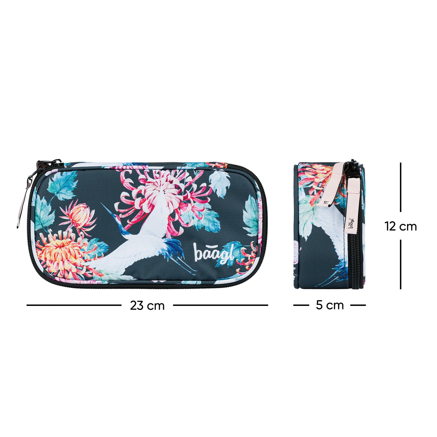 baagl-birds-trousse-scolaire-rigide-fille-vide image 4