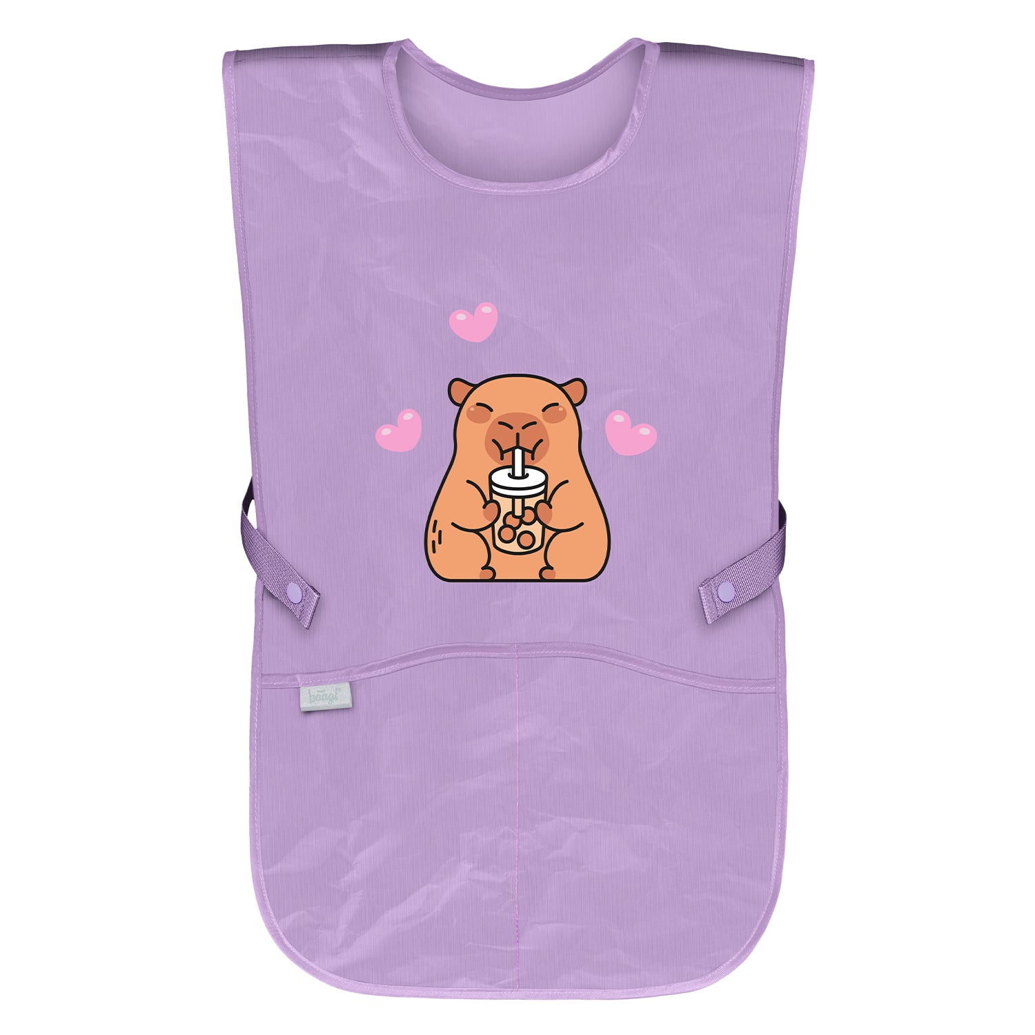 baagl-capybara-tablier-enfant-lavable-2-poches image 1