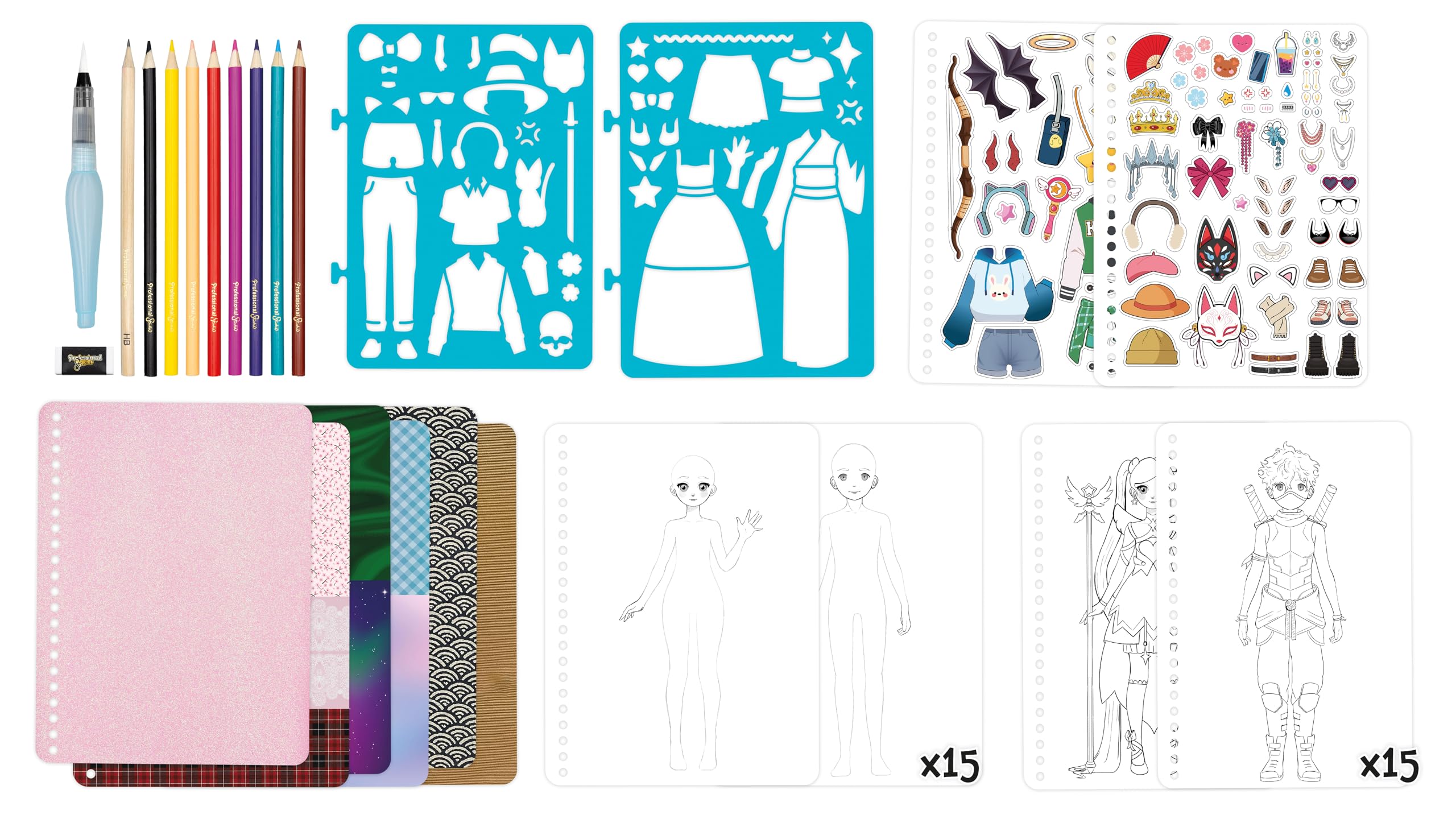 buki-carnet-de-mode-manga-cm201-carnet-dessin-a5-30-pages image 4