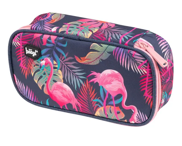 baagl-flamingo-trousse-scolaire-rigide-emploi-du-temps image 1