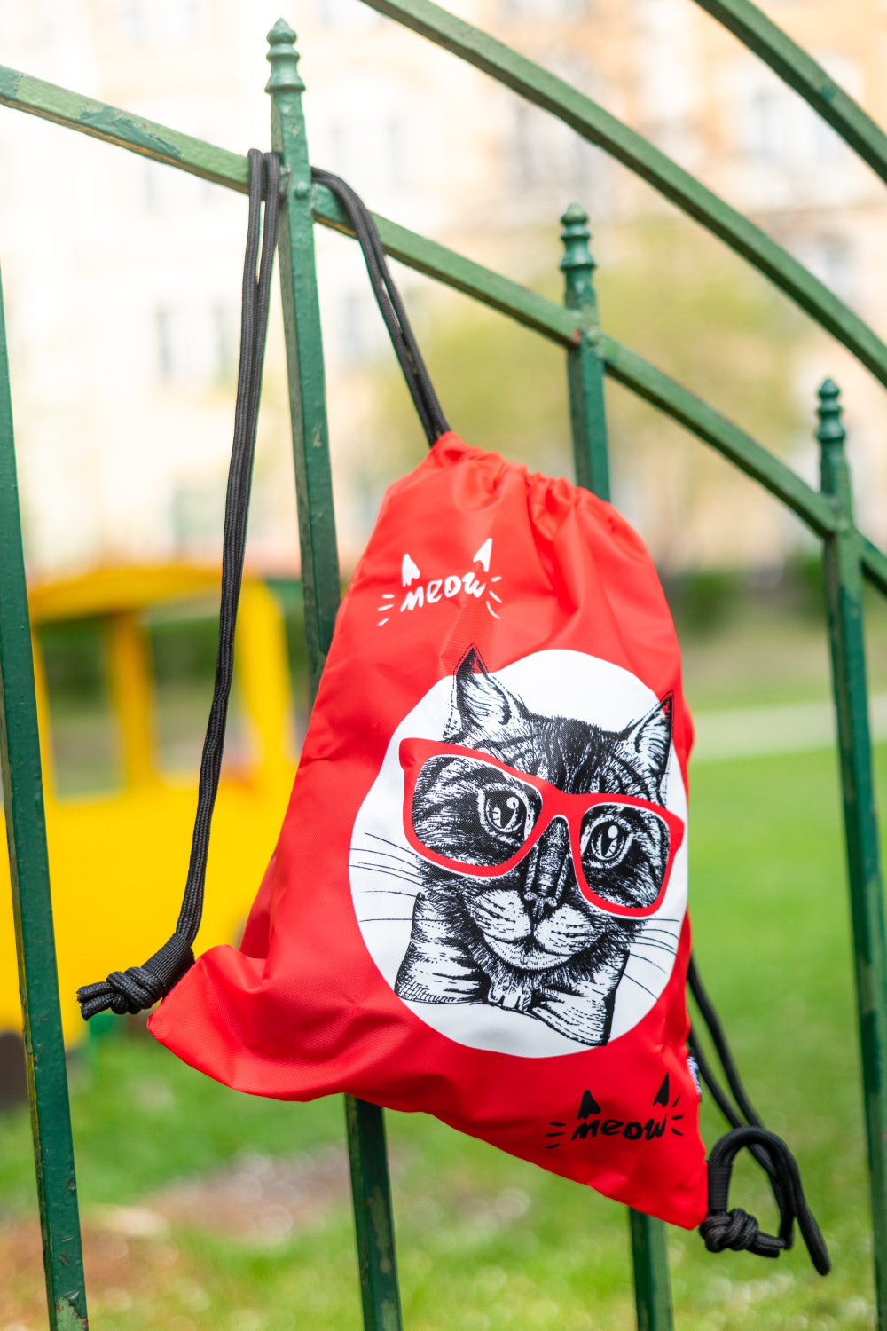 baagl-cat-sac-de-gym-enfant-motif-chat-lavable image 5