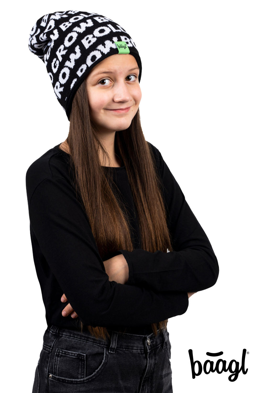 baagl-beanie-bonnet-vert-adulte-grow-bold image 4