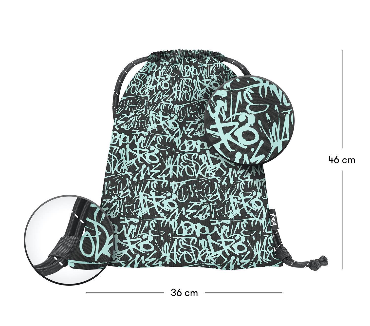 baagl-graffito-sac-gym-enfant-lavable image 3