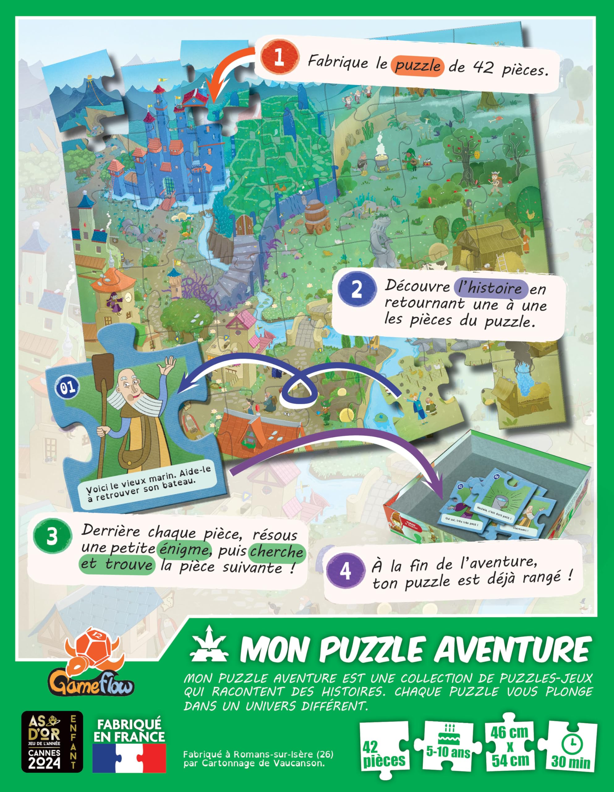 mon-puzzle-aventure-dragon-puzzle-enqu-te-42-pi-ces-5-ans image 2