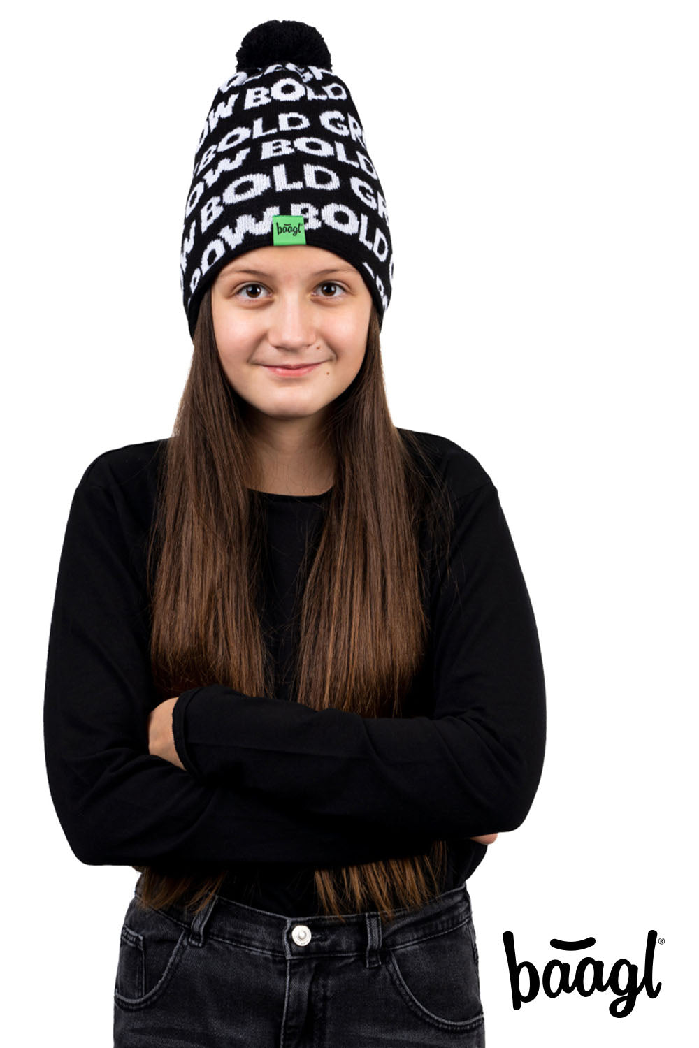 baagl-bonnet-tricot-vert-enfant-6-12-ans image 3