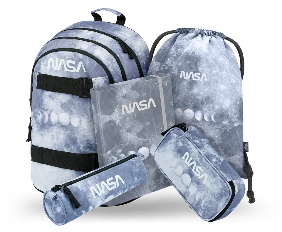 baagl-skate-nasa-grey-ii-set-scolaire-4-pi-ces-gris image 1