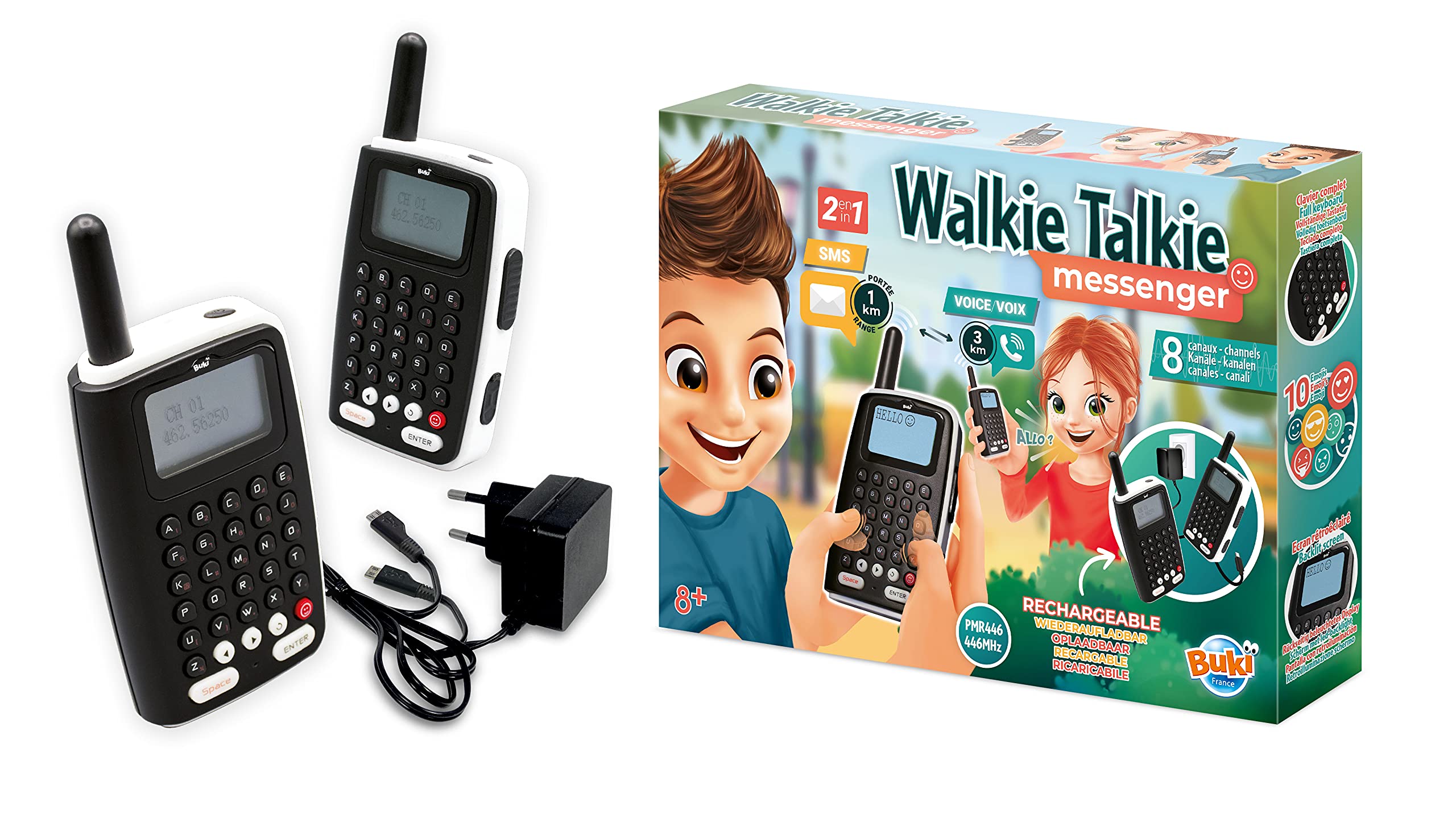buki-tw04-walkie-talkie-messenger-noir-cran-8-ans image 5