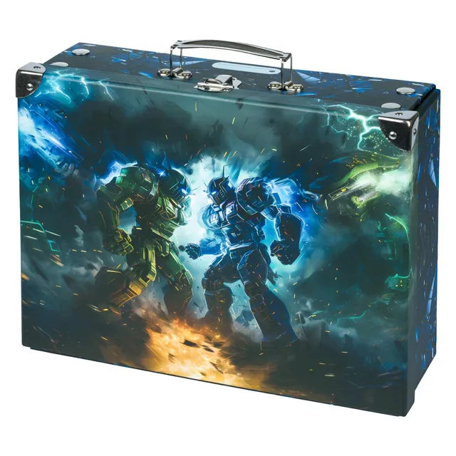 baagl-briefcases-robots-mallette-scolaire-pliable-enfant image 1