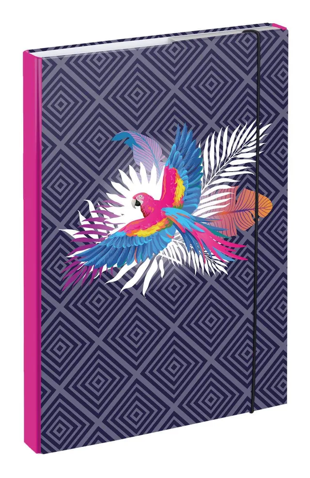 baagl-chemise-a4-parrot-dossier-lastique-perroquet image 1