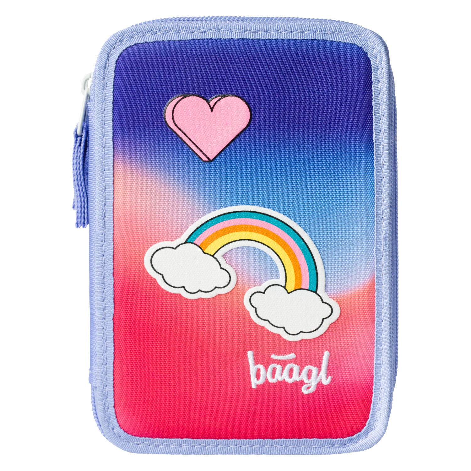 baagl-three-tier-rainbow-red-trousse-3-compartiments-vide image 3