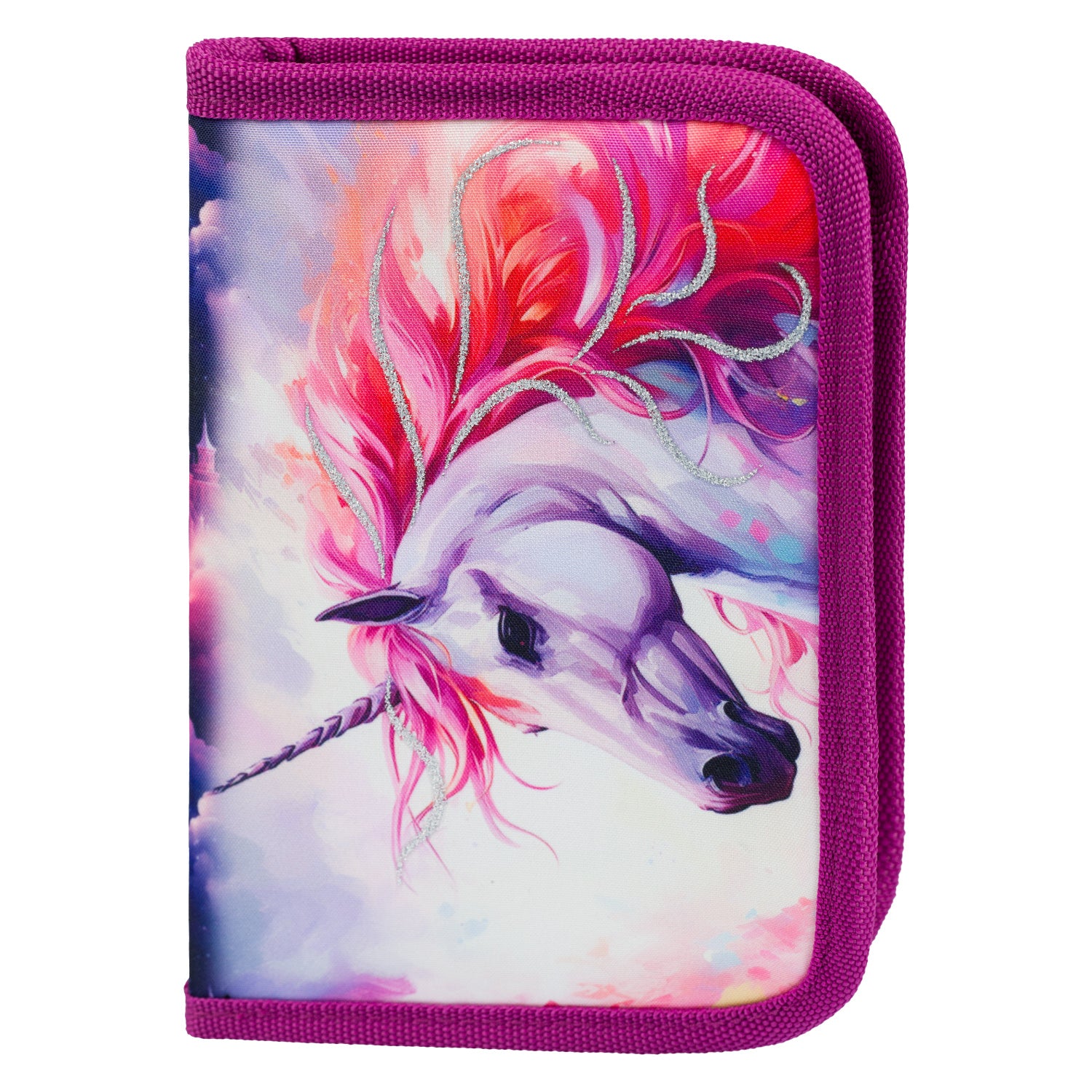 baagl-royal-unicorn-trousse-scolaire-licorne-1-compartiment image 1