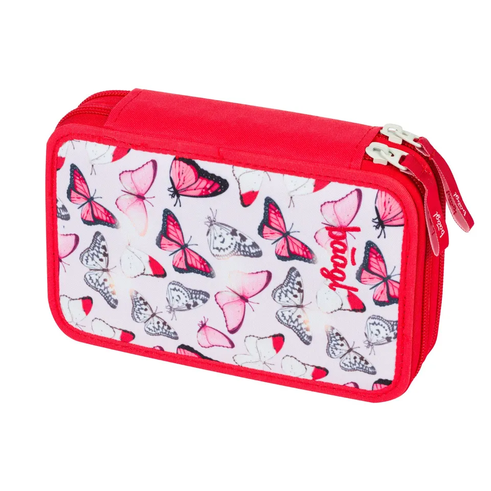 baagl-red-butterfly-trousse-double-2-compartiments-rouge image 1