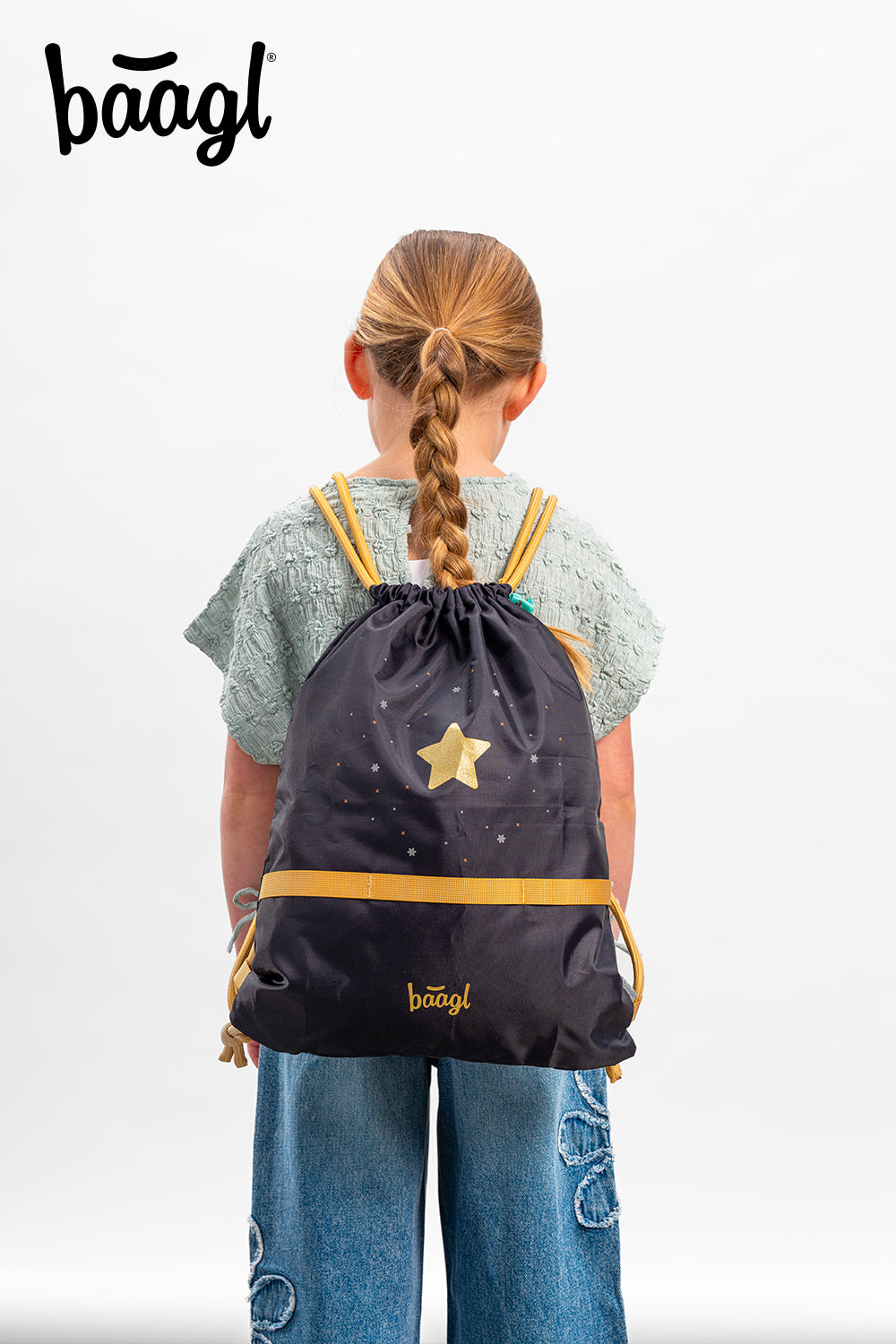 baagl-unicorn-gold-sac-sport-enfant-gym-fille-lavable image 4