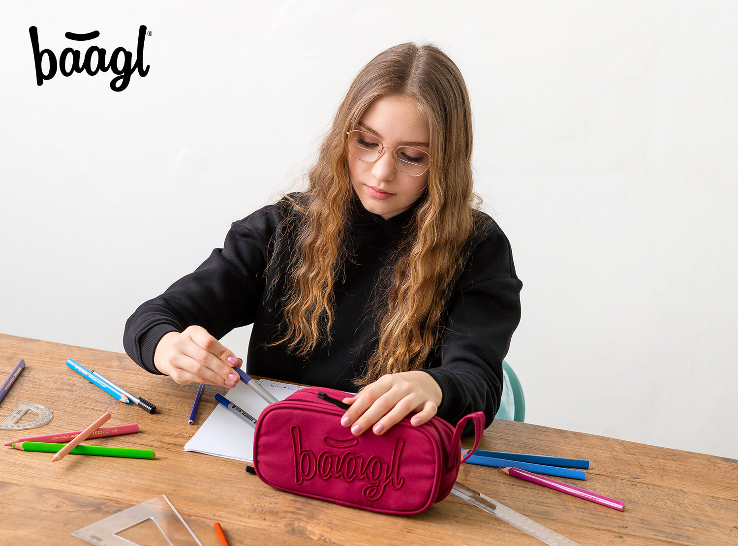 baagl-student-ruby-trousse-scolaire-3-compartiments-zipp-s image 6
