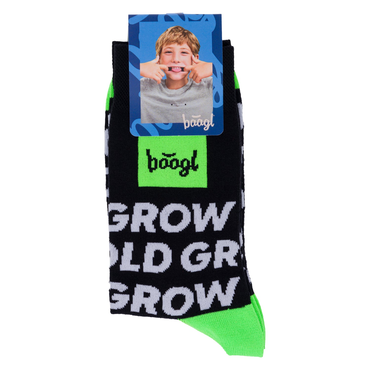 baagl-chaussettes-noires-grow-bold-adulte image 3