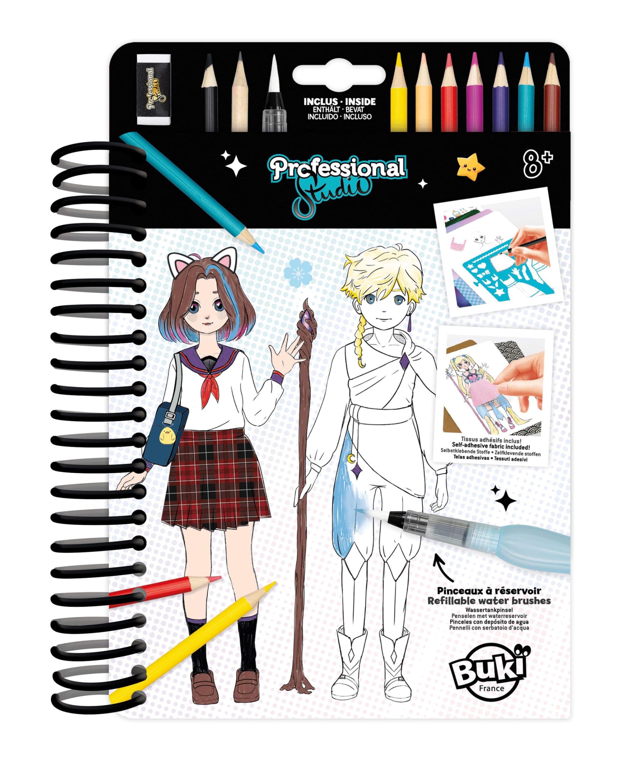 buki-carnet-de-mode-manga-cm201-carnet-dessin-a5-30-pages image 2