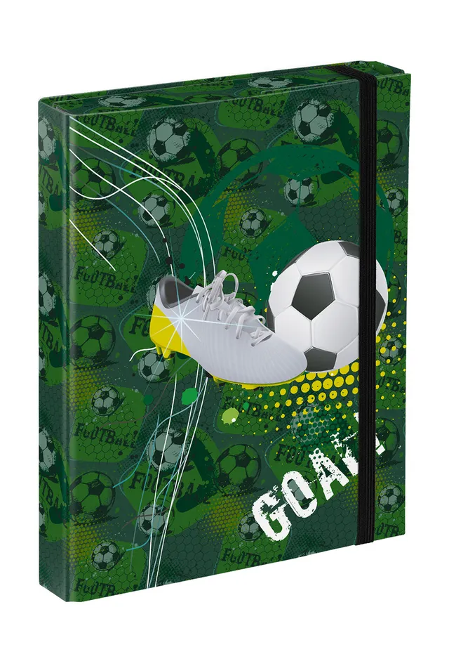 baagl-notebook-chemise-a5-football-goal-lastique image 1