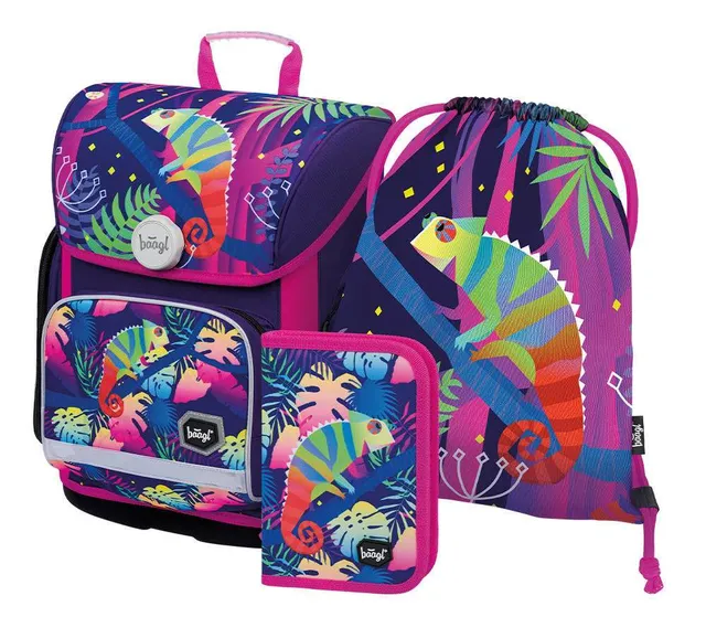 baagl-ergo-cartable-set-3-pi-ces-chameleon image 1