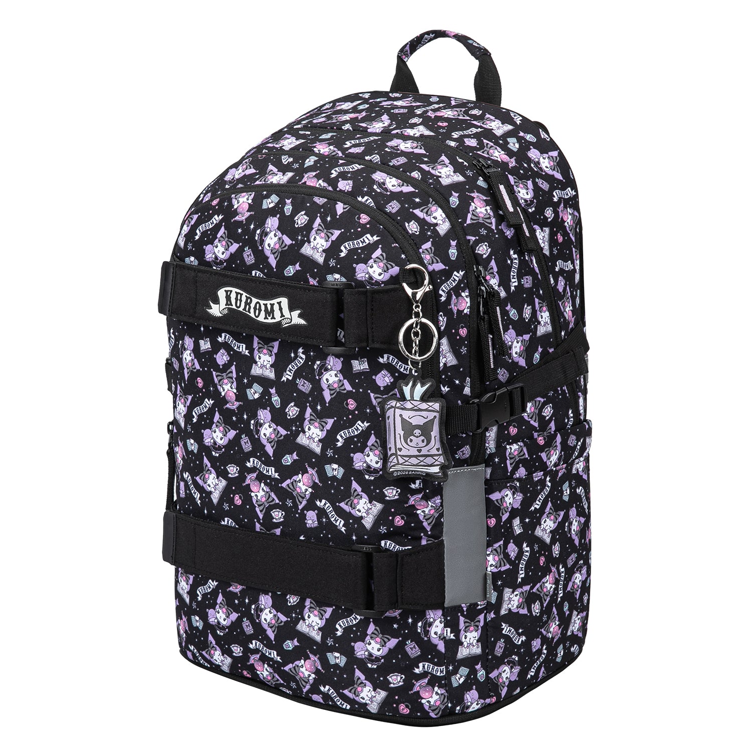 baagl-skate-kuromi-black-sac-dos-scolaire-15-pouces image 2