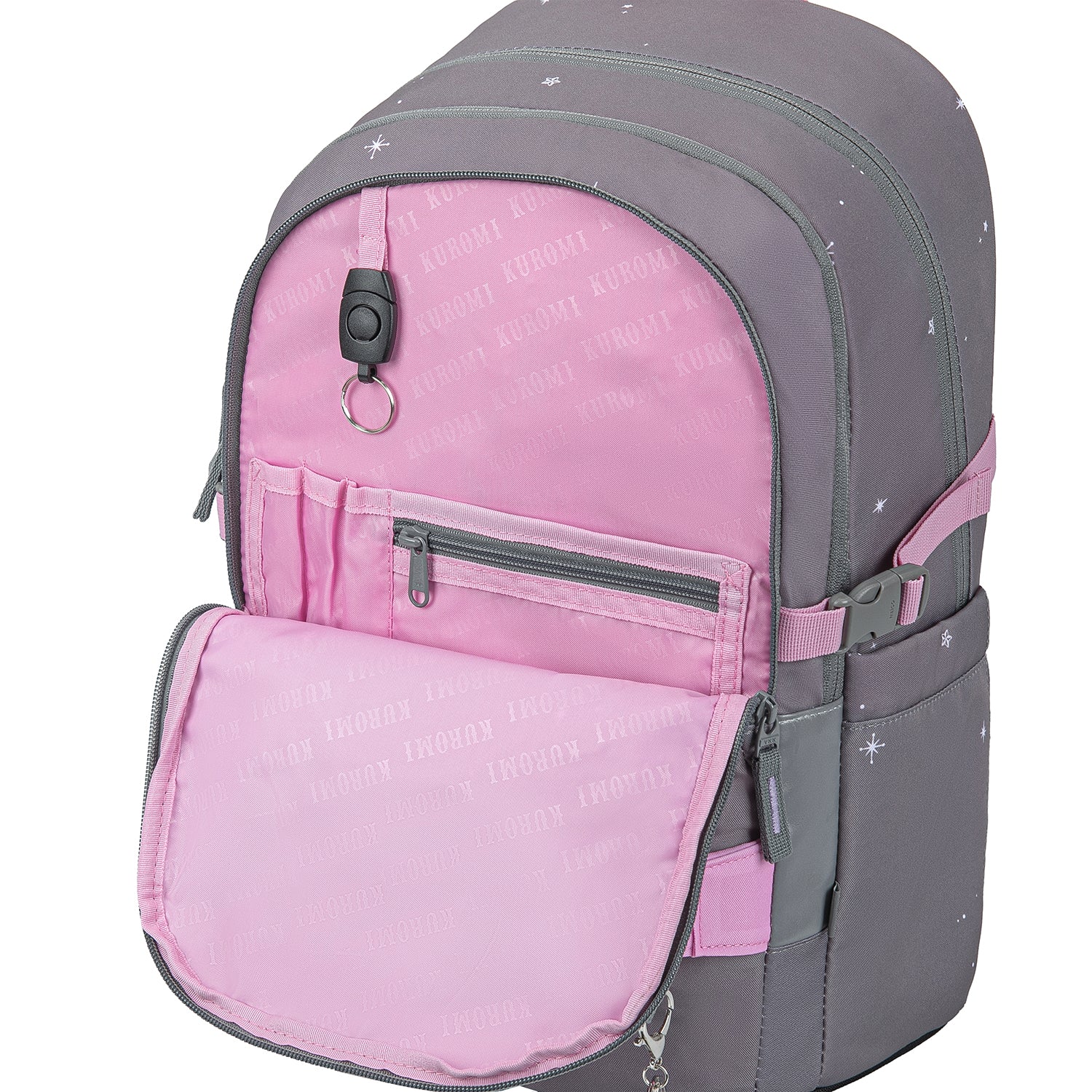 baagl-skate-kuromi-grey-sac-dos-scolaire-l-ger image 8