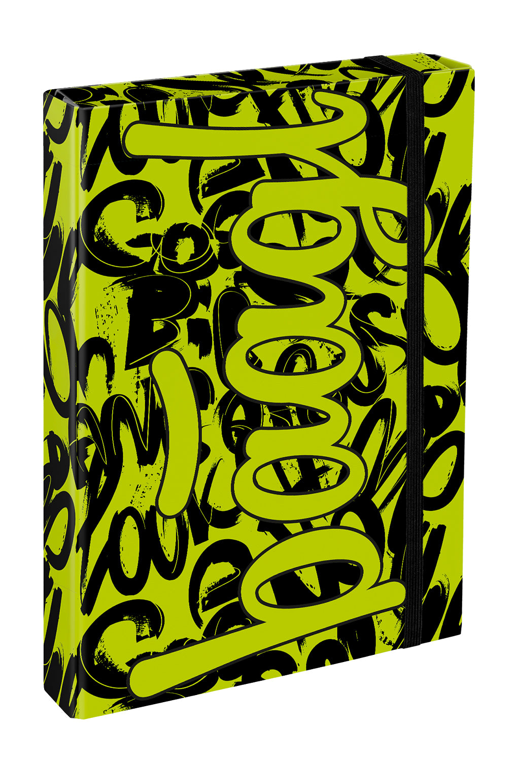 baagl-jumbo-lime-chemise-a4-lastique-verte image 1