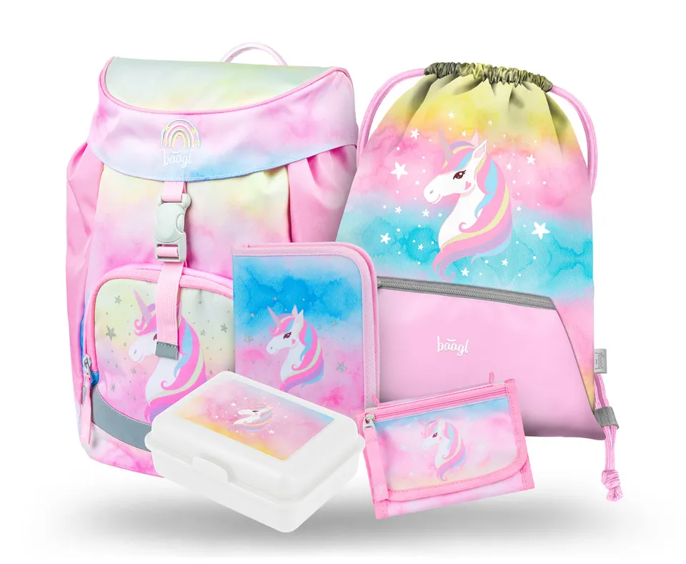 baagl-airy-rainbow-unicorn-ii-sac-dos-ensemble-licorne image 1