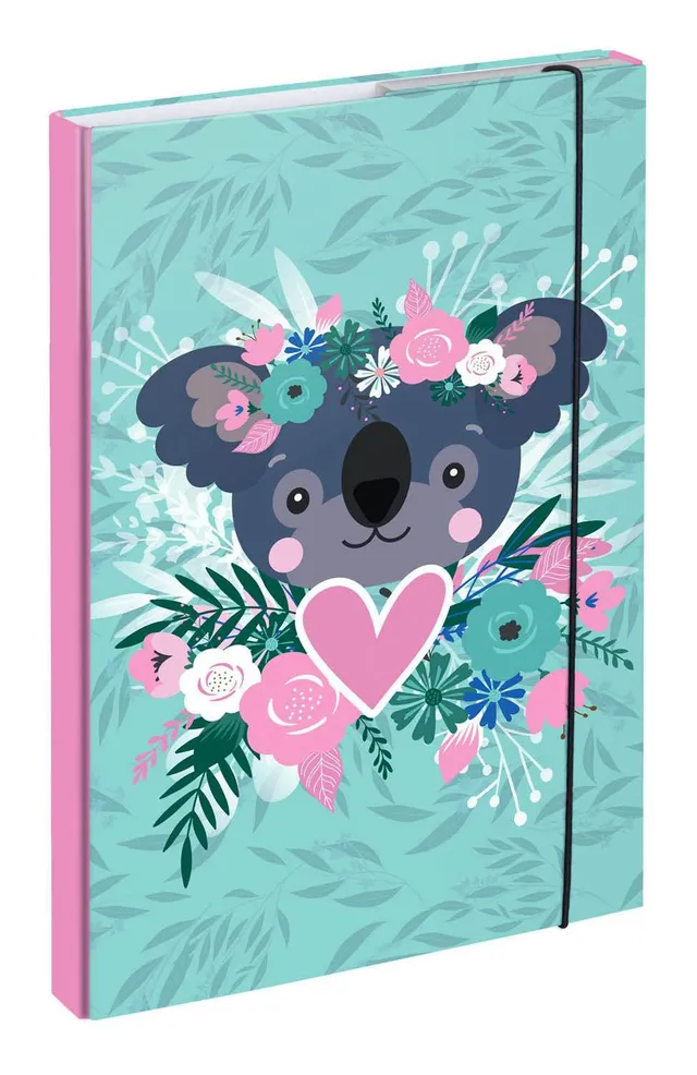 baagl-notebook-folders-heftbox-a4-koala-chemise-lastique image 1