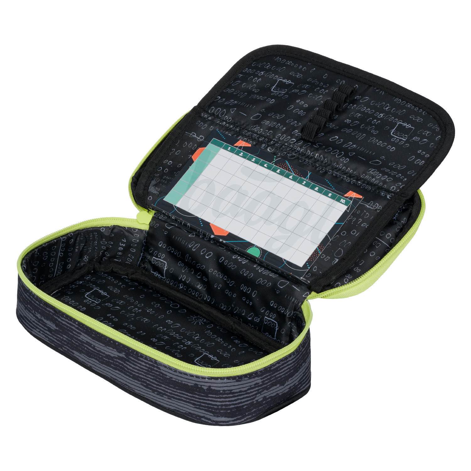 baagl-skate-grey-trousse-scolaire-rigide-grise-skate image 2