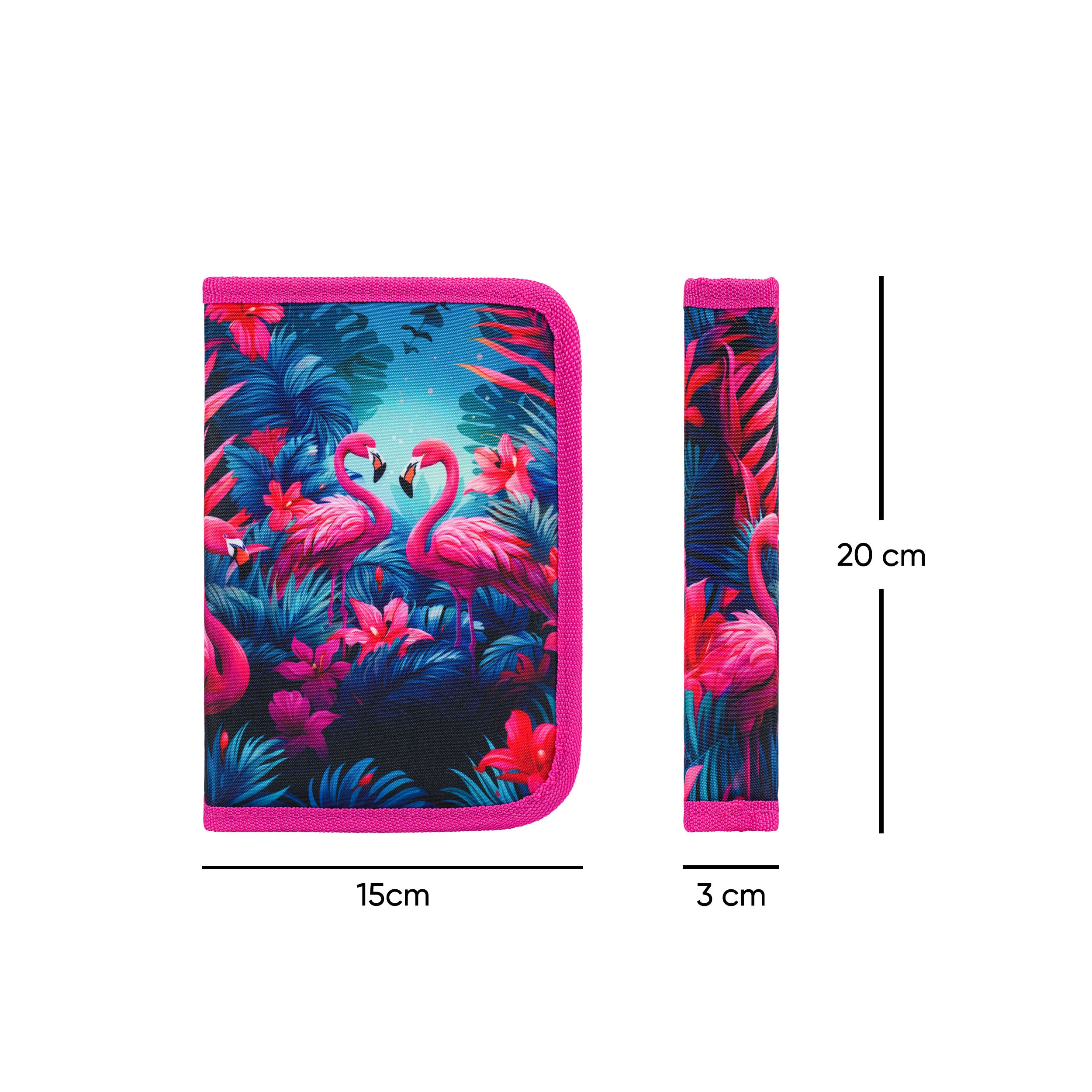 baagl-classic-flamingos-trousse-scolaire-un-compartiment image 5