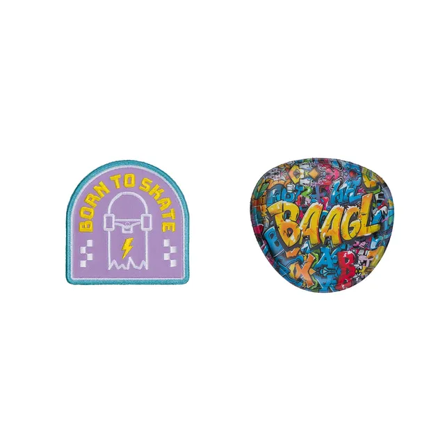 baagl-baaglies-cussons-skate-park-wall-lot-de-2-velcro image 1