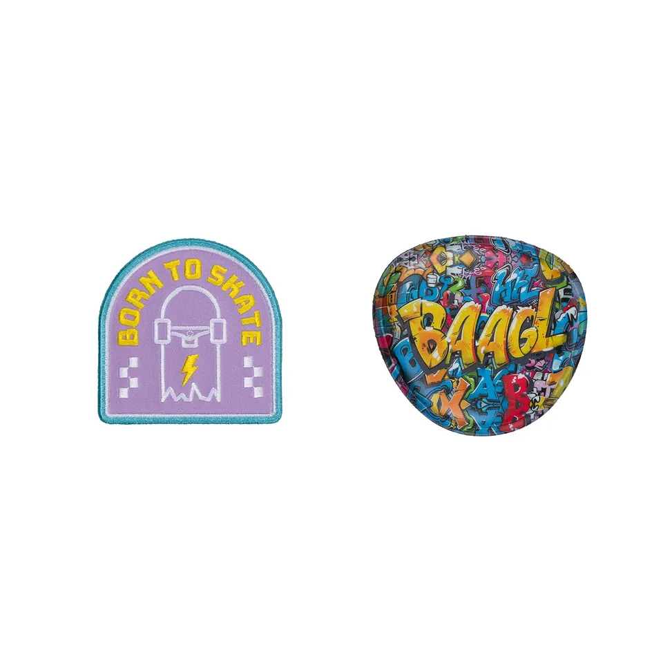 baagl-baaglies-cussons-skate-park-wall-lot-de-2-velcro image 1