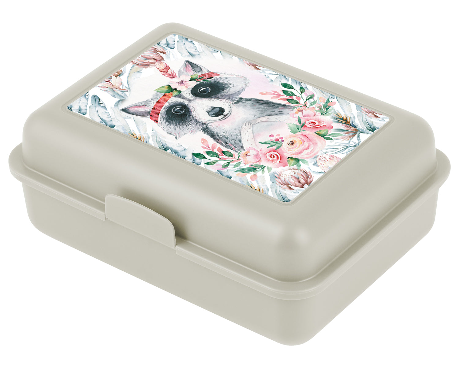 baagl-raccoon-lunch-box-enfant-beige-compartiment image 1