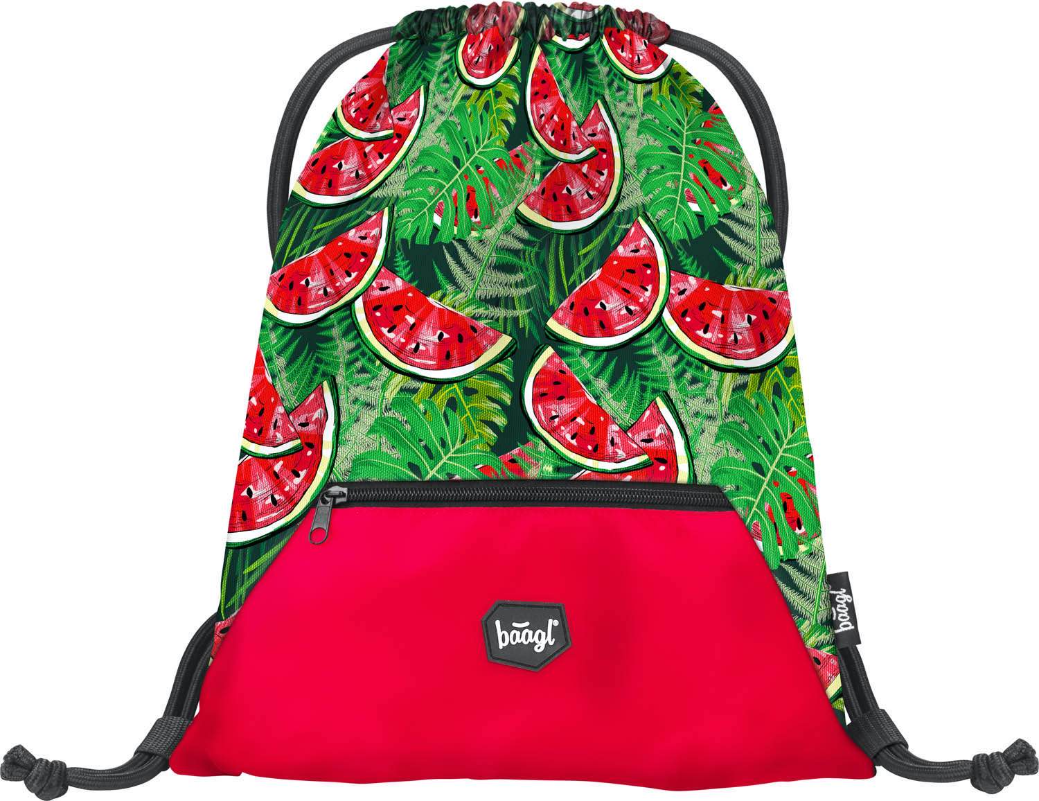 baagl-melon-sac-gym-poche-zip-enfant-lavable image 1