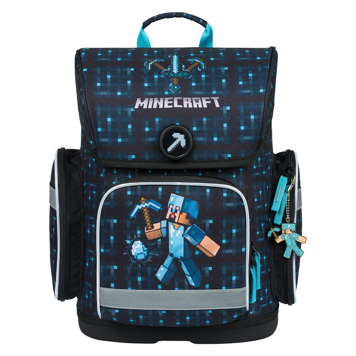 baagl-ergo-minecraft-blue-axe-cartable-gar-on-19-l-ergonomique image 1