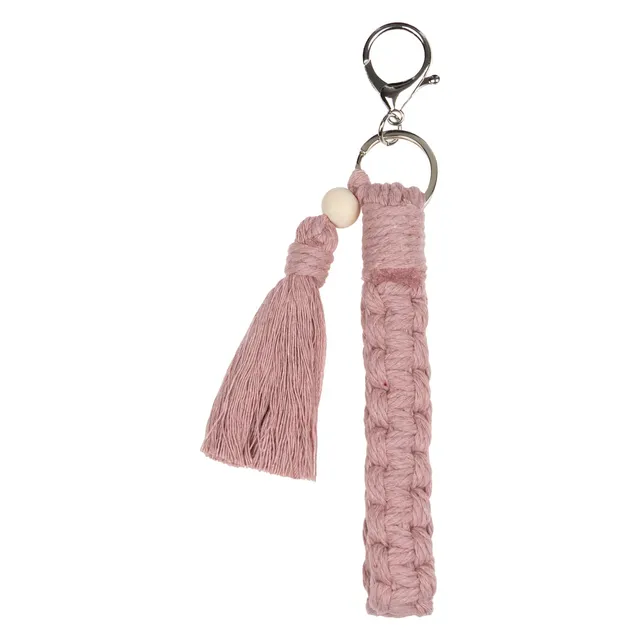 baagl-tassel-pink-porte-cl-s-pompon-rose-pour-sac image 1