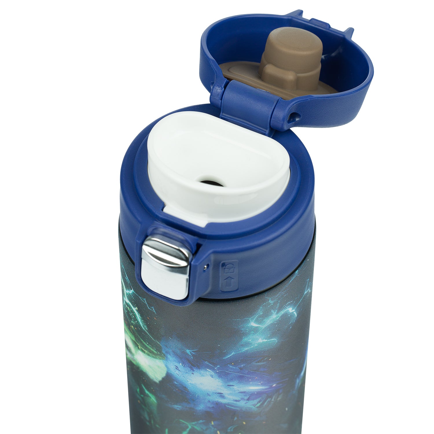 baagl-thermo-bottle-robots-gourde-isotherme-450-ml-inox image 3