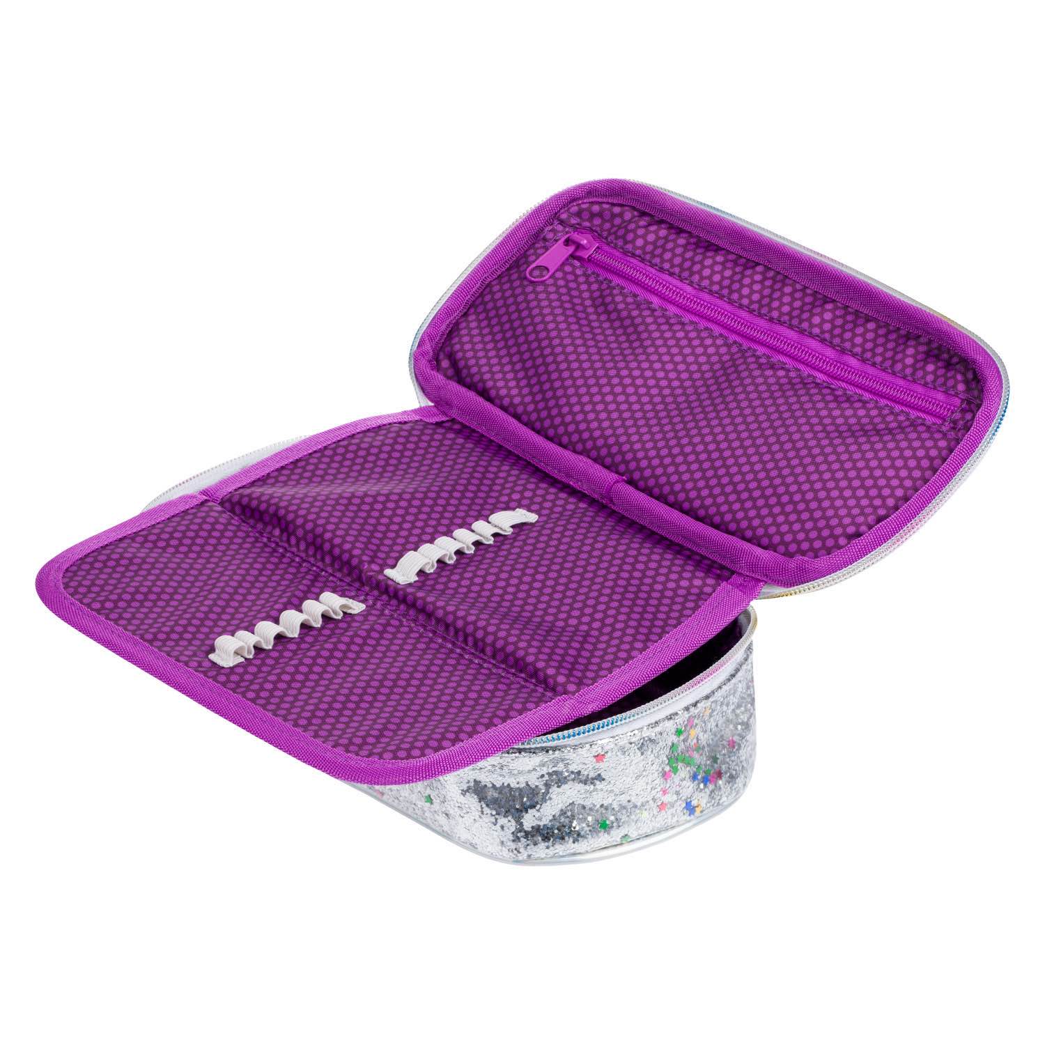 baagl-fun-rainbow-trousse-scolaire-double-rabat-arc-en-ciel image 3