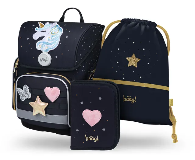 baagl-ergo-unicorn-gold-cartable-ensemble-fille-19-l image 1