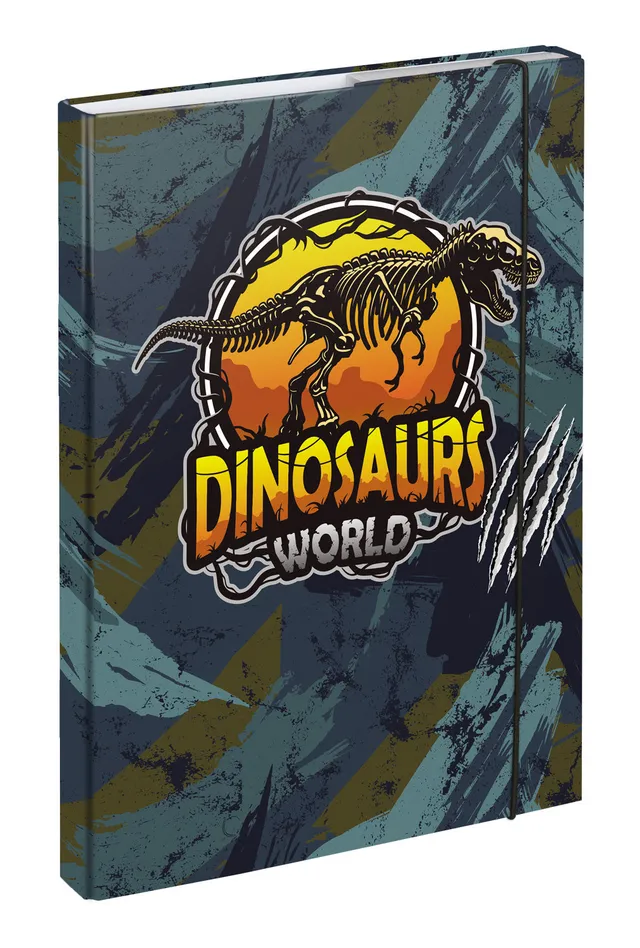 baagl-chemise-a4-dinosaurs-world-lastique image 1