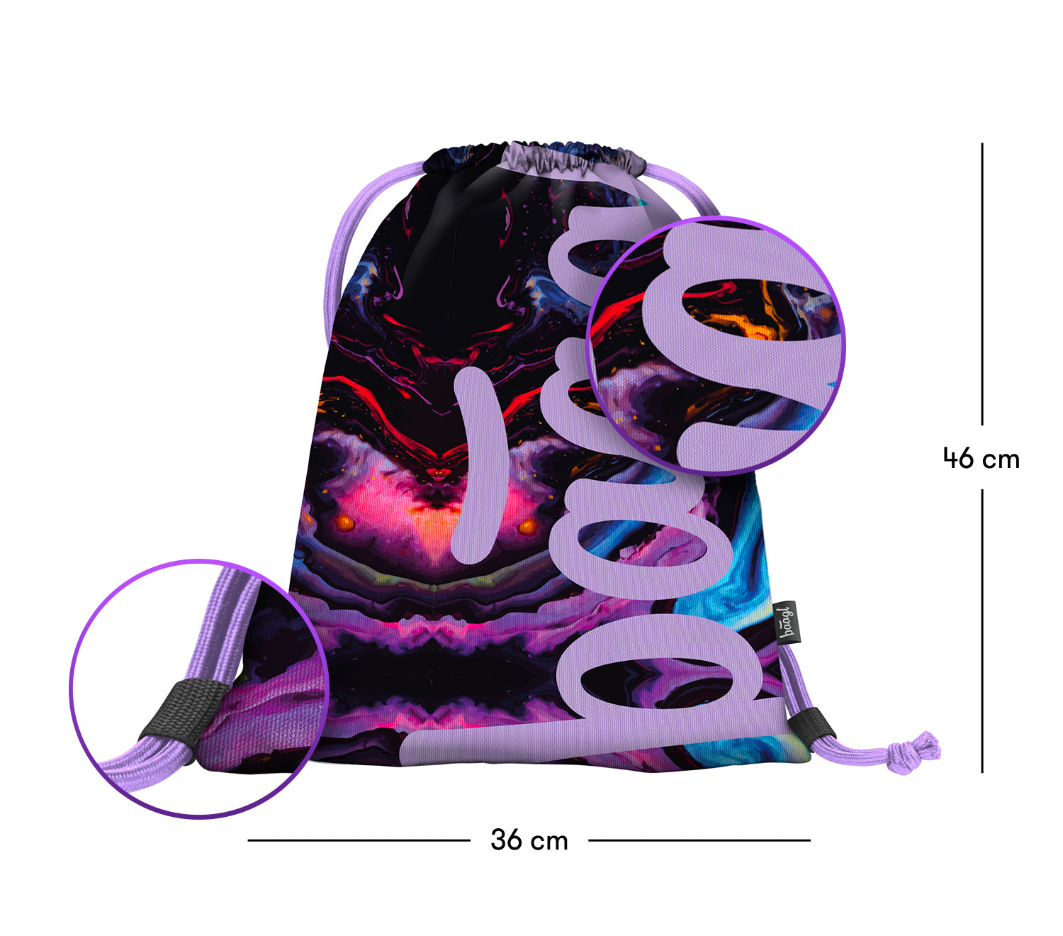 baagl-gym-sacks-marble-sac-de-gym-marble-lavable image 3