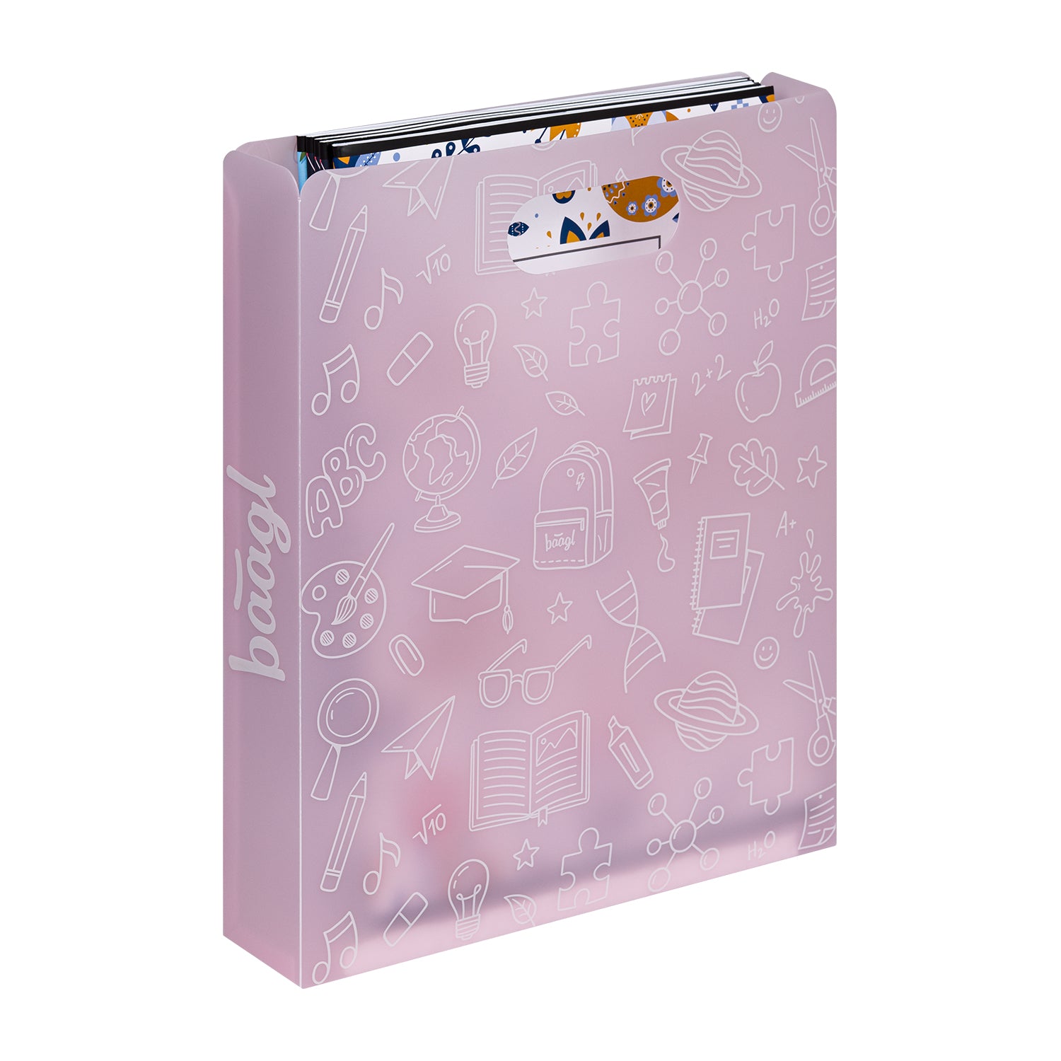 baagl-school-chemise-porte-documents-rose image 2
