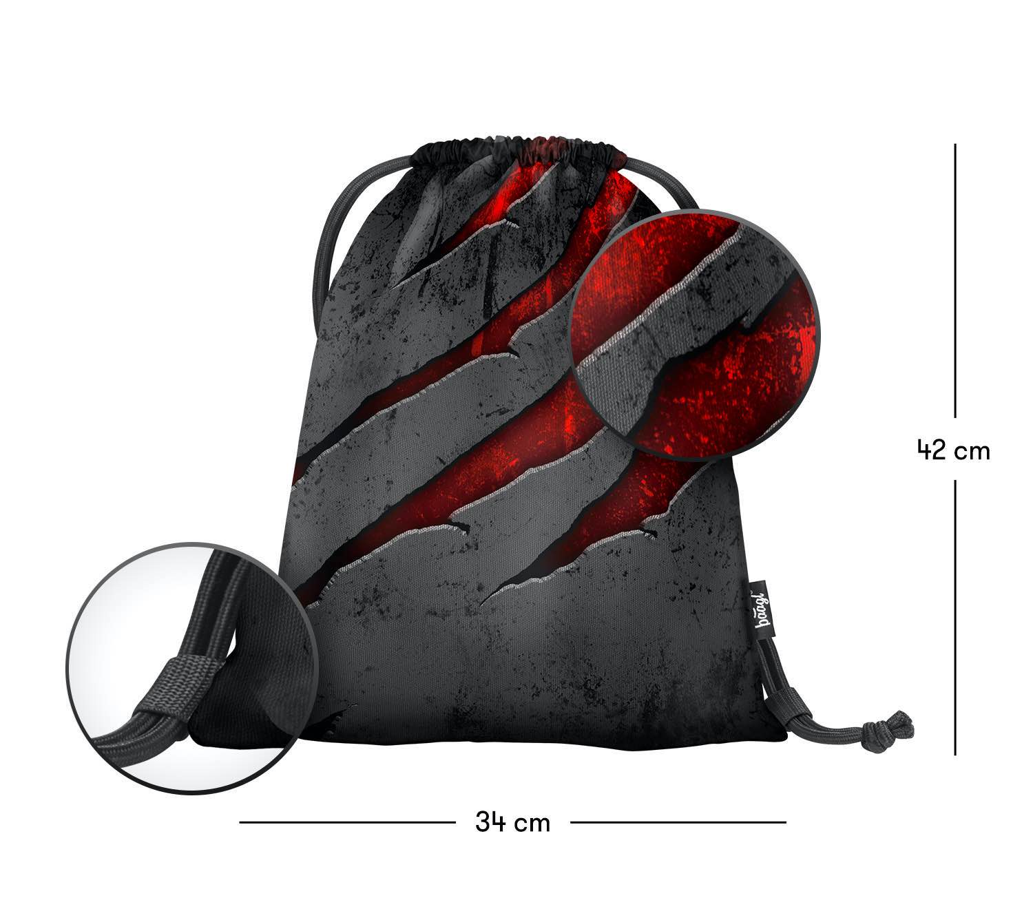 baagl-volcano-sac-gym-enfant-lavable-cordons image 3