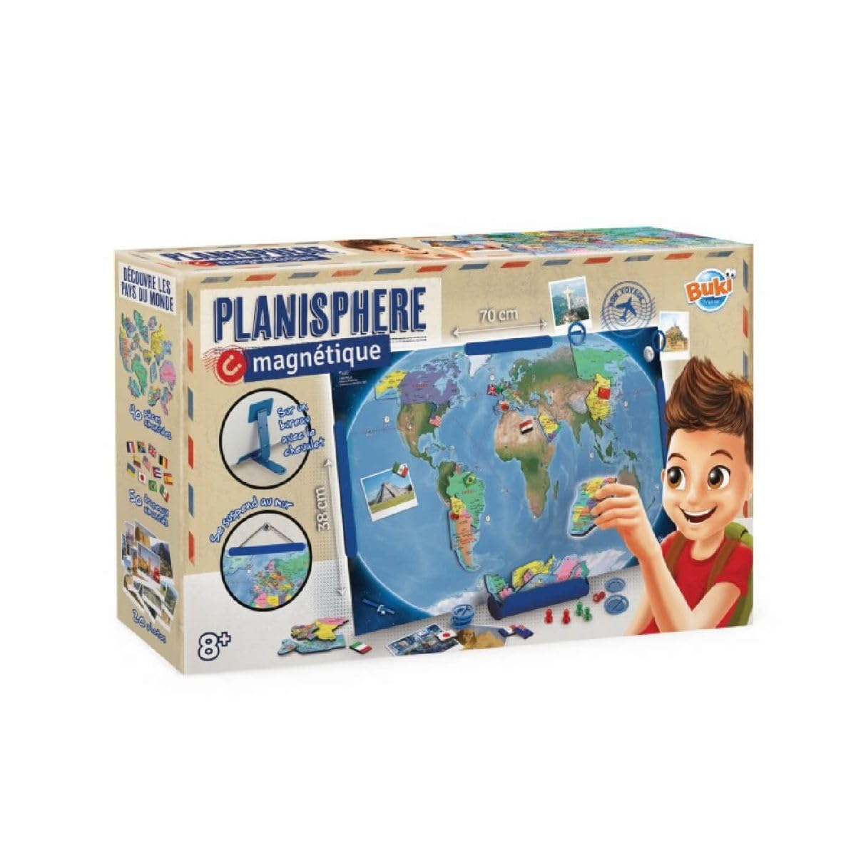 buki-espace-7346-planisph-re-magn-tique-carte-monde-40-pi-ces image 1