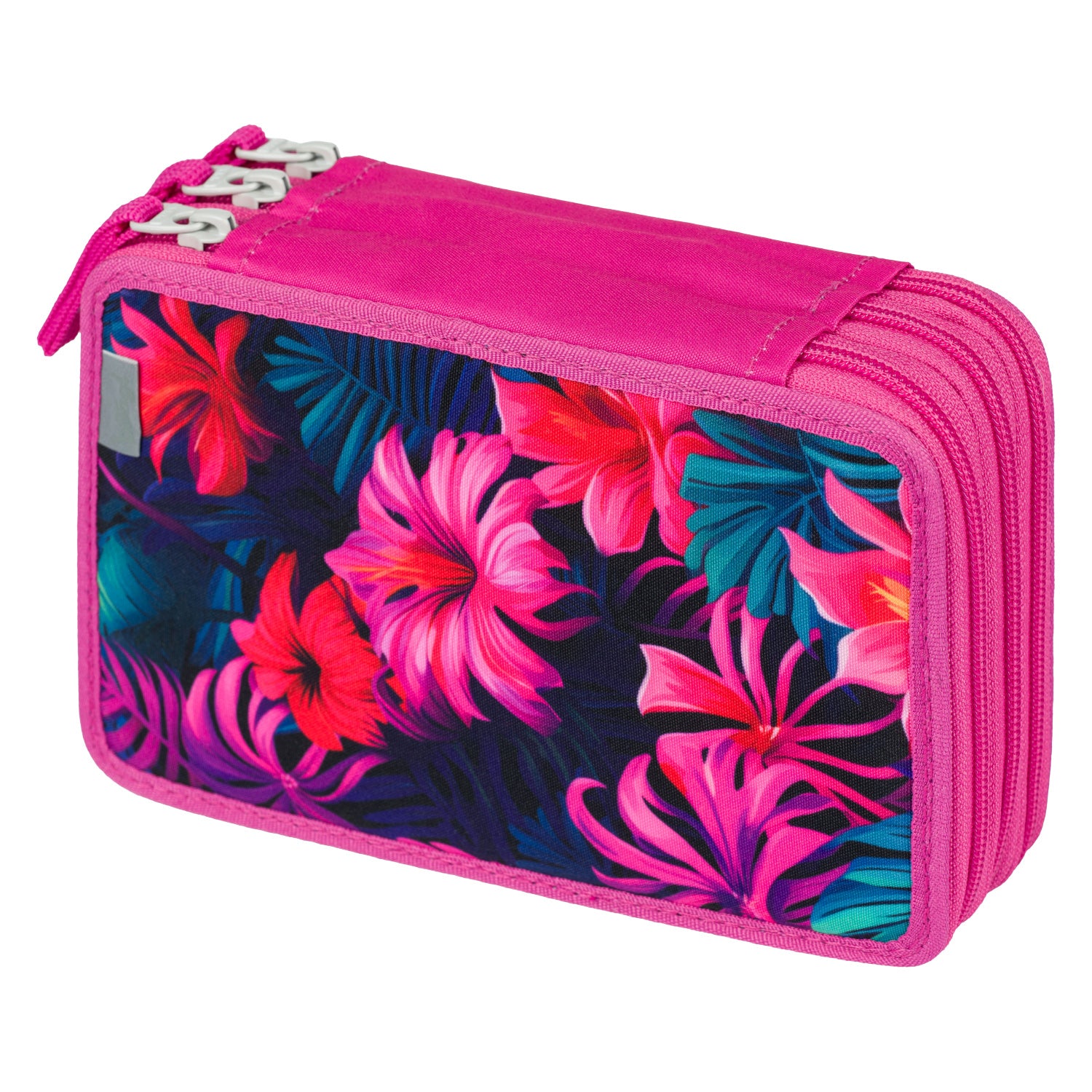 baagl-three-tier-trousse-3-compartiments-flamingos-vide image 2