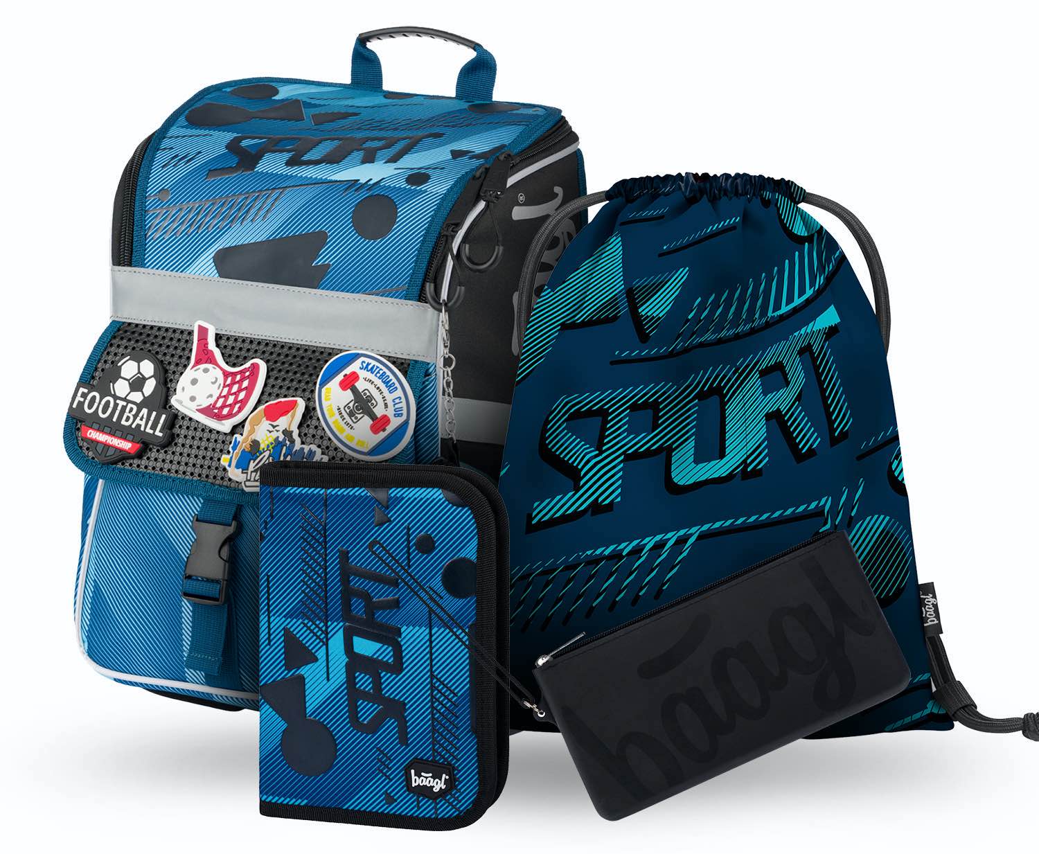 baagl-zippy-sport-ensemble-scolaire-cartable-18-l image 1