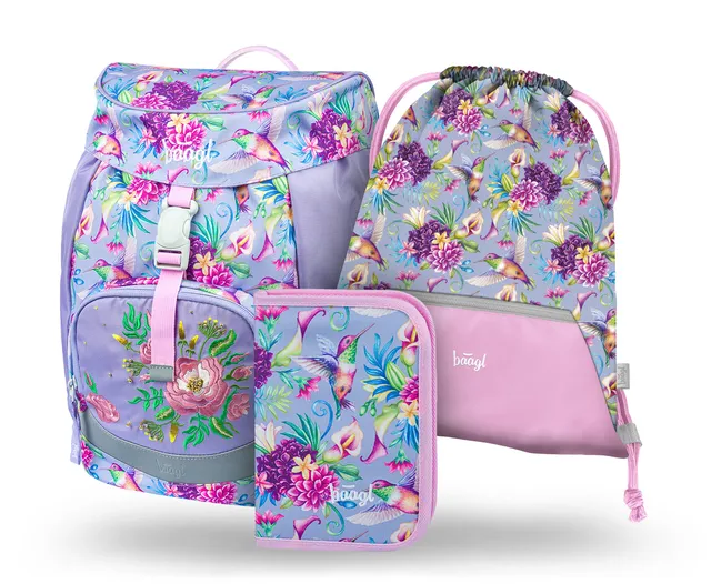 baagl-airy-hummingbird-cartable-scolaire-set-3-pi-ces-l-ger image 1