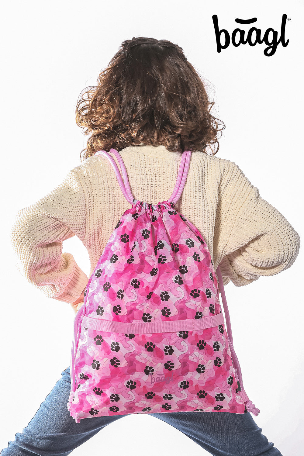 baagl-paws-sac-gym-sport-enfant-cordons-lavable image 4