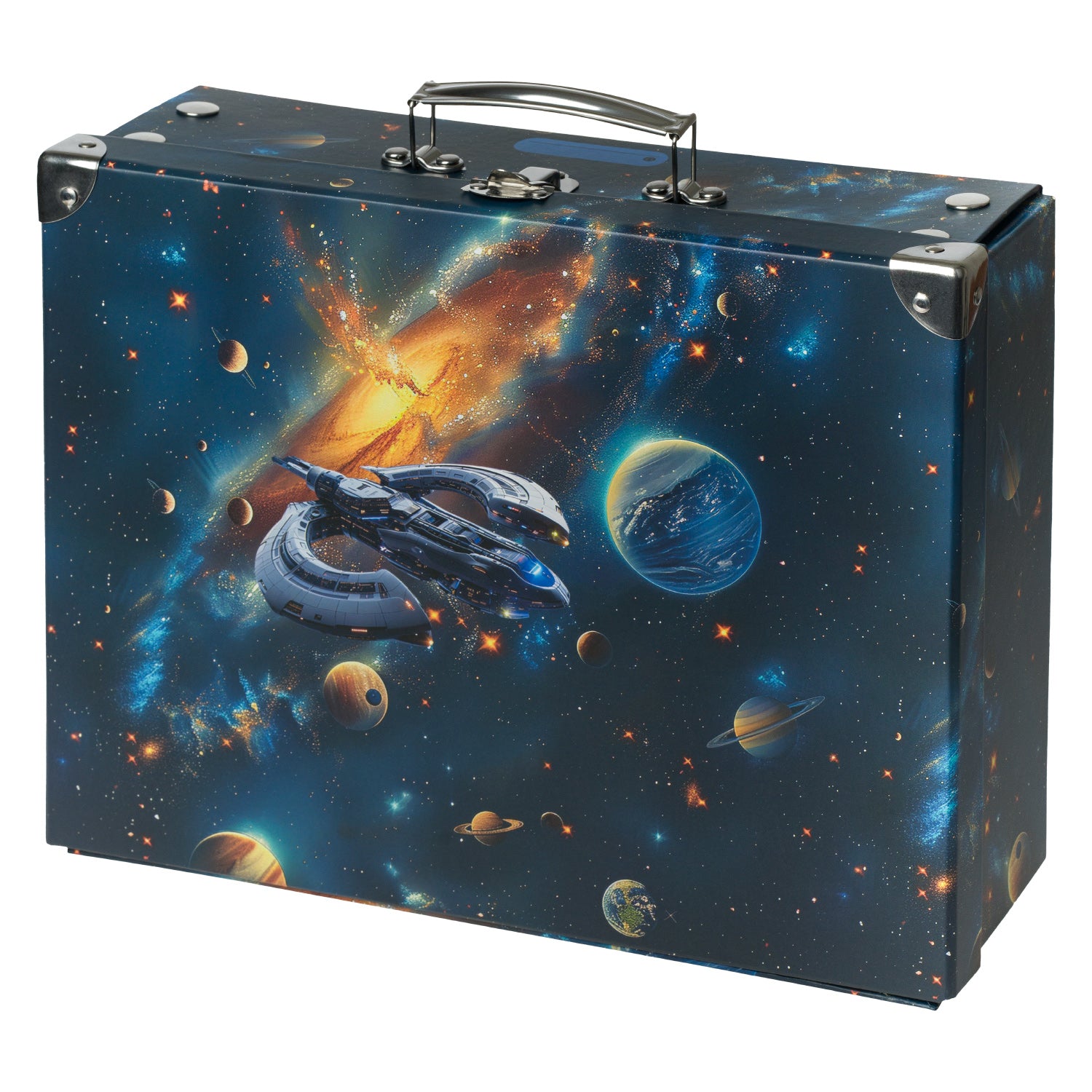 baagl-universe-mallette-scolaire-pliable-poign-e-enfant image 1